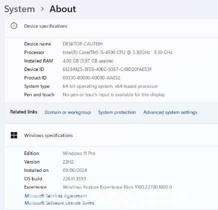 Desktop Computer Core i5_4gen